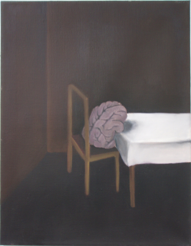 Interieur (Gehirn am Tisch)