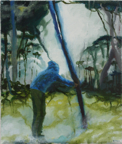 Der Ahne II (blauer Baum)