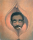 Selbstportrait mit Schnurrbart und Zigarette